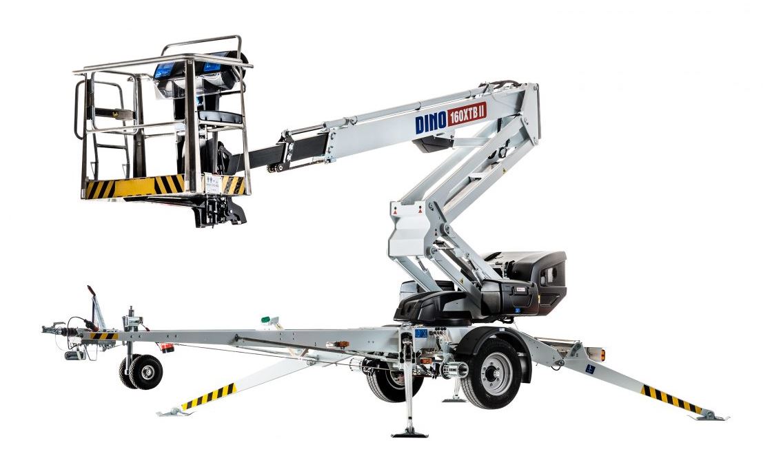 Tilhengerlift, knekkarm el/batteri arb.h <16m